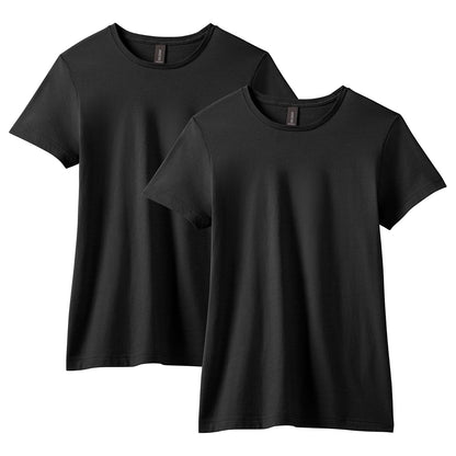 Gildan Softstyle playera de algodón, paquete de 2 - Negro (2 paquetes) - G