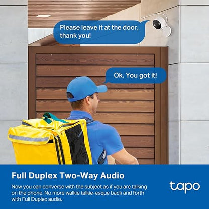 Tapo TP-Link 2K QHD, cámara de Seguridad 2K, Interior y Exterior, Modo IR Invisible, Almacenamiento SD, C120