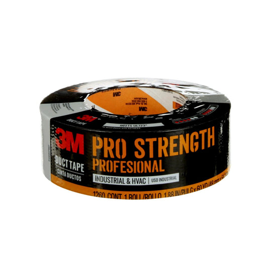 Cinta adhesiva 3M Pro Strength de 1.9 pulgadas x 60 yardas, cinta multiusos de grado profesional, potente calcomanía, unión duradera, ideal para uso industrial y HVAC, excelente resistencia para mayor