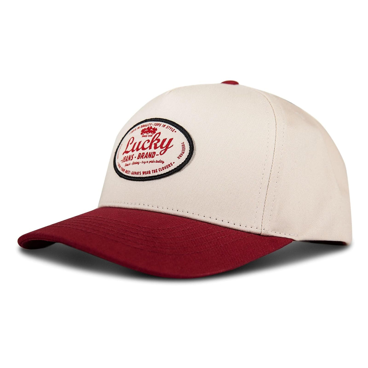 Lucky Brand Cotton Embroidered Baseball Cap with Adjustable Straps for Men and Women (One Size Fits Most) Gorra de béisbol Unisex Adulto