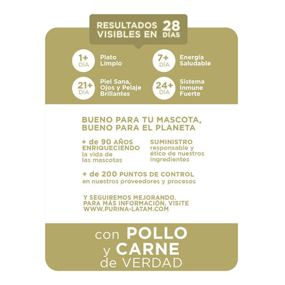 Purina One Gato Adulto Todos los Tamaños Sabor Pollo y Carne 2Kg