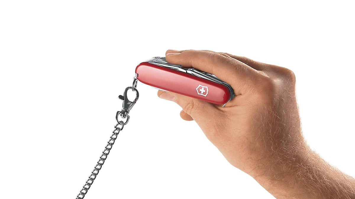 Victorinox Navaja Signature Lite con Luz Led, Roja Transparente, 7 Usos