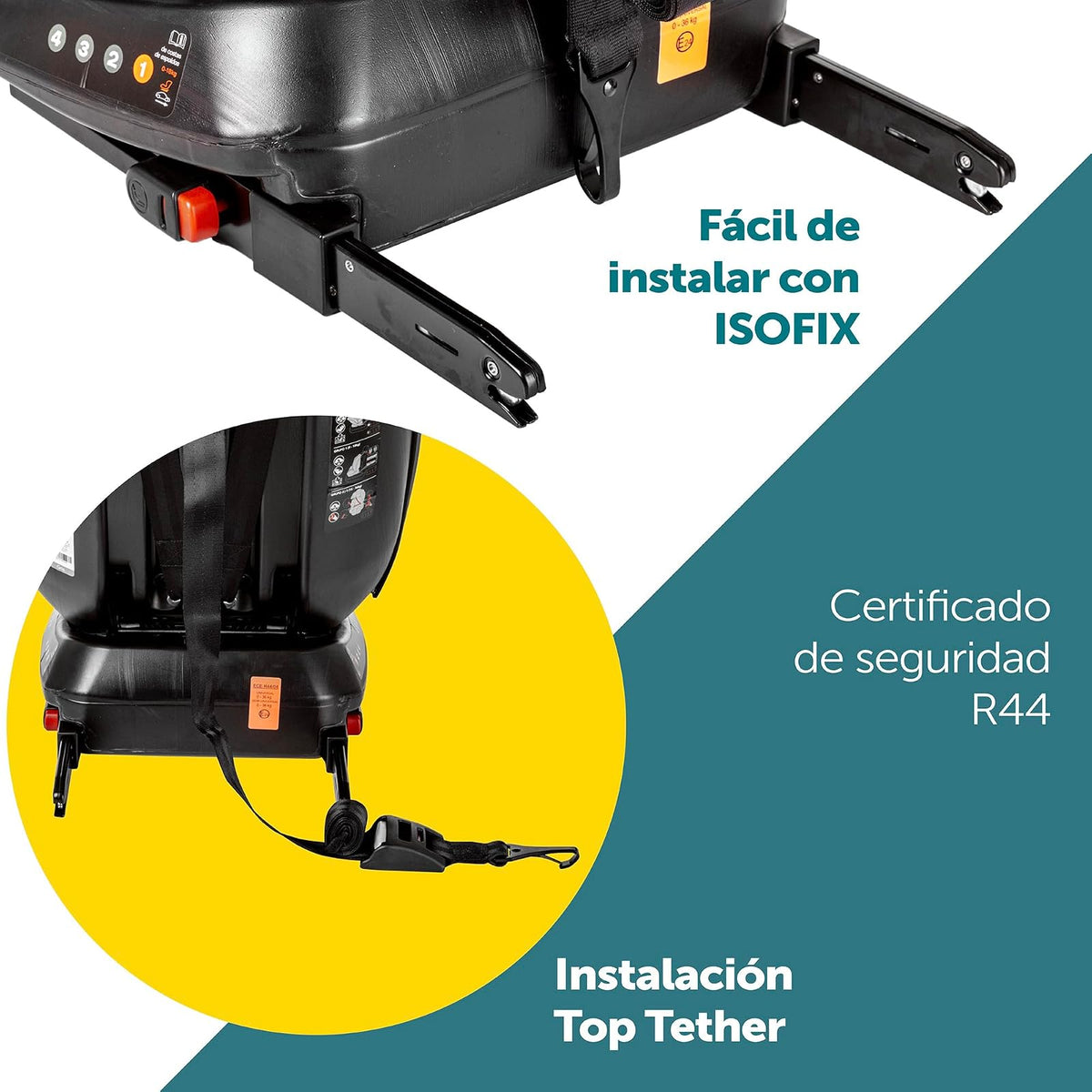Safety 1st Autoasiento Evolve 360 para Bebés desde recién nacido hasta los 36 kg, giratorio y con protección contra impactos laterales.