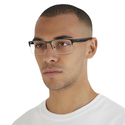Armani Exchange Ax1068 - Marco rectangular para anteojos graduadas para hombre