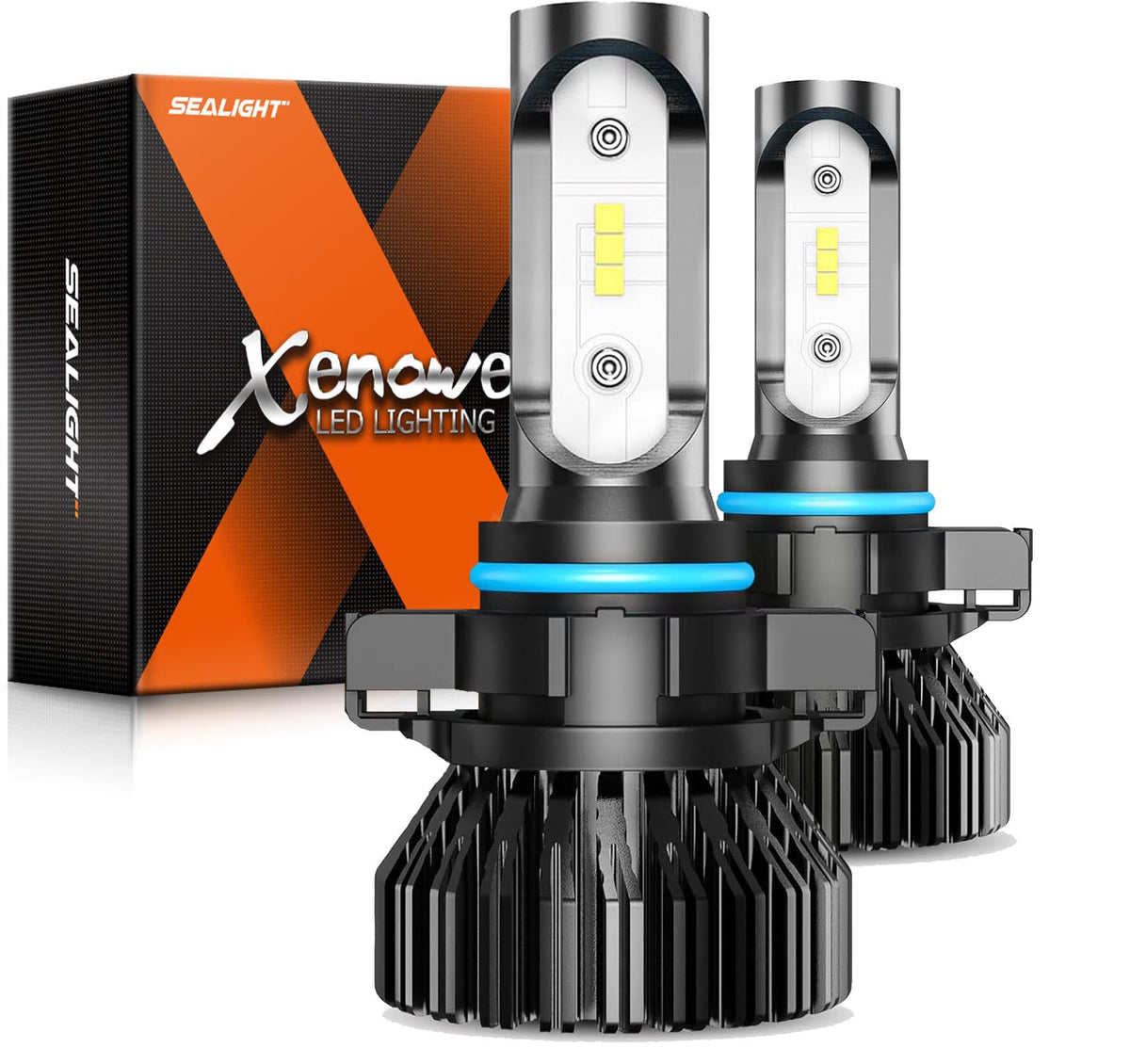 SEALIGHT 5202/F2 Focos LED Antiniebla 14000 lm 6500 K Blanco Frío, Gran Angular, IP67, Paquete de 2