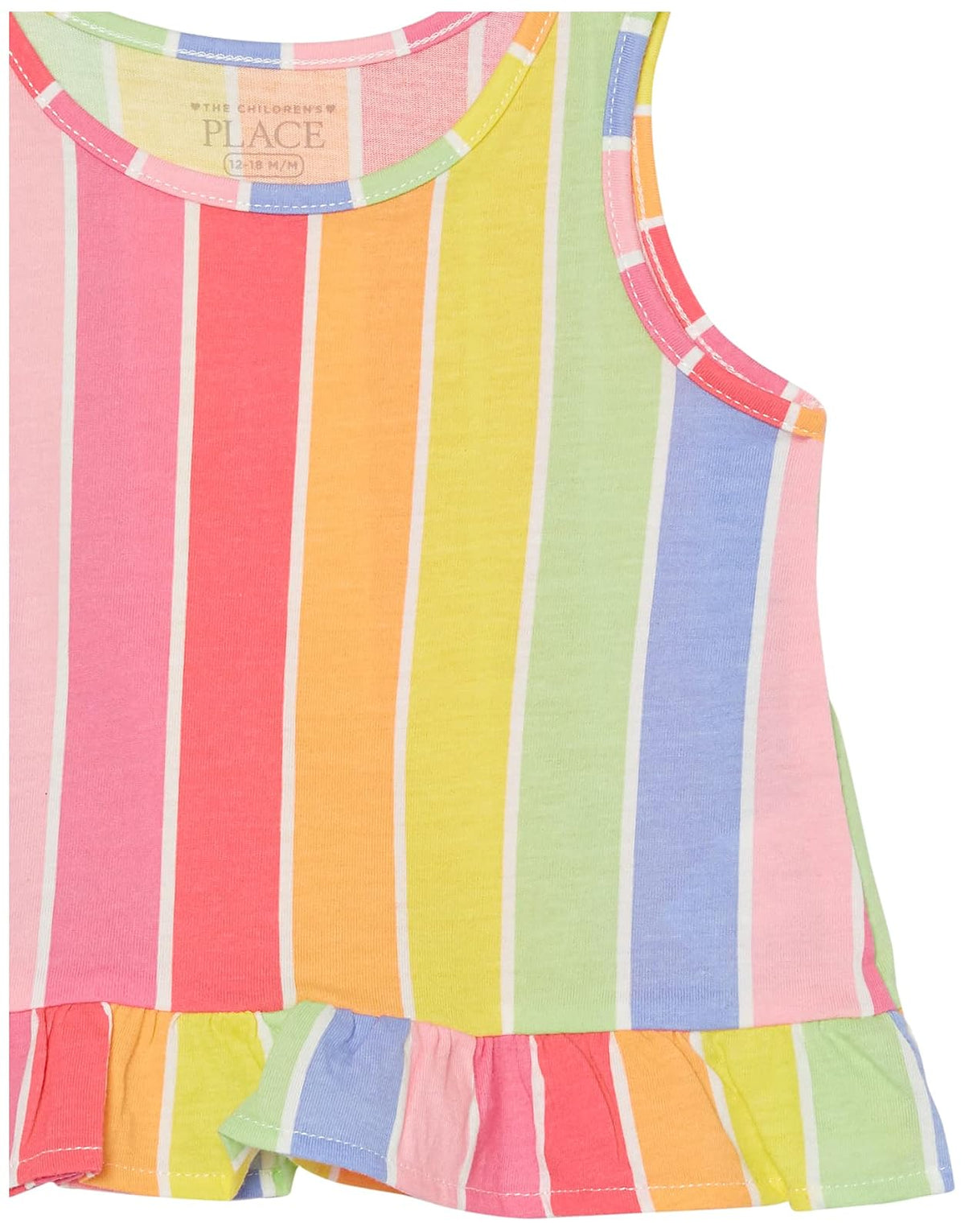 The Children's Place Y Camisetas sin Mangas para niñas pequeñas, Paquete de 3 Camisa para bebés niñas