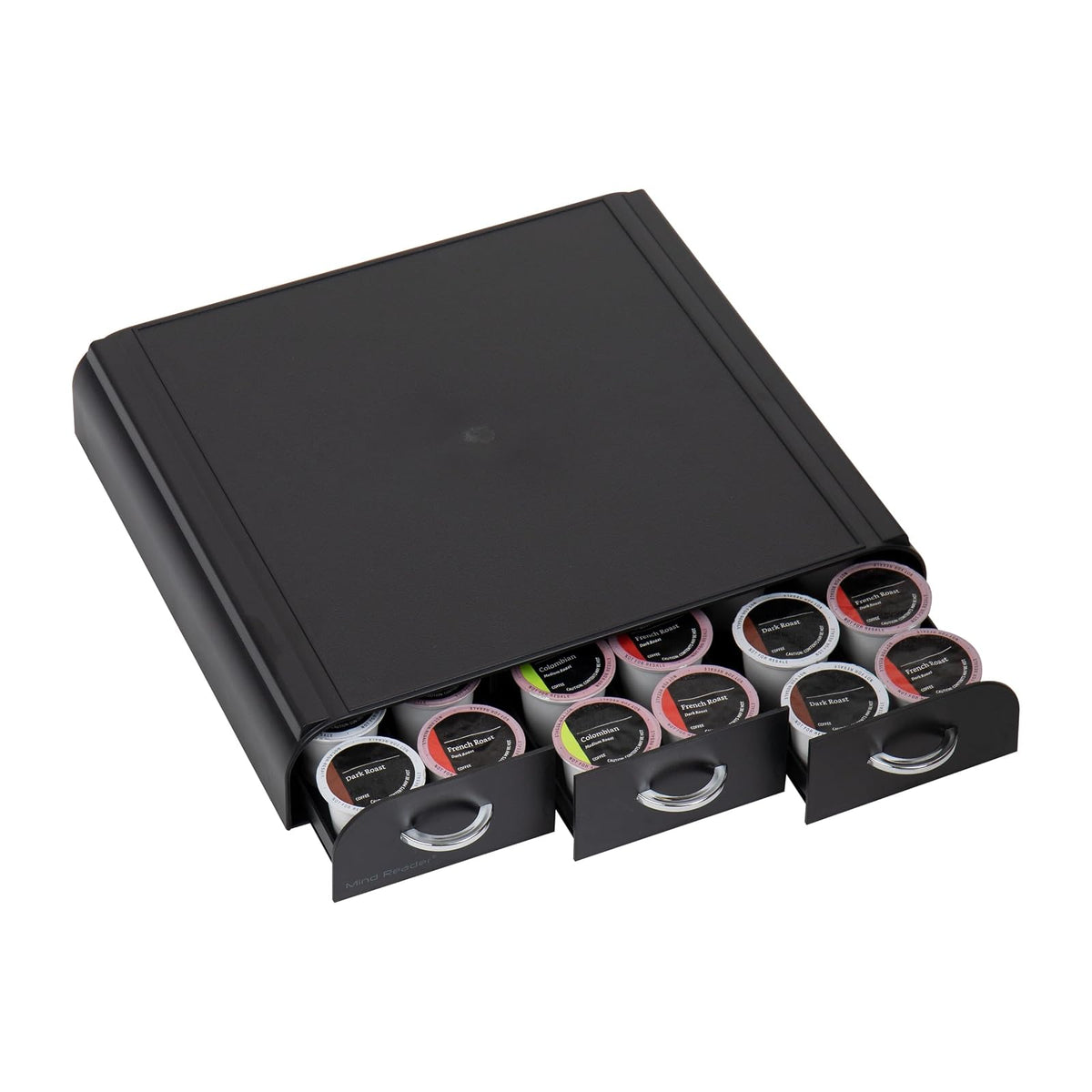 Mind Reader - Cajón para guardar cápsulas de café Anchor para 36 tazas K-Cup, color negro