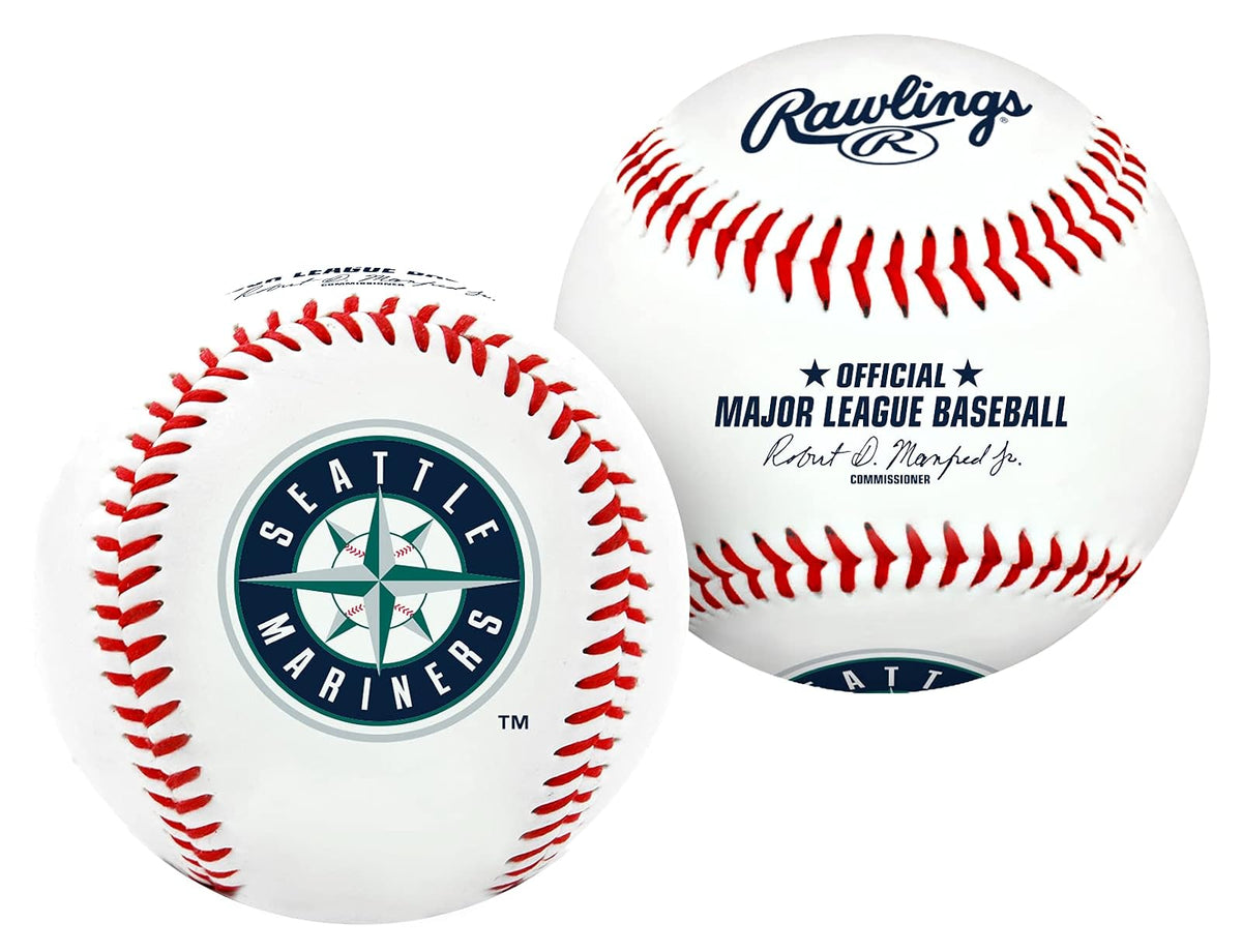 Rawlings Pelota de Béisbol con Logotipo de Equipo MLB - Seattle Mariners