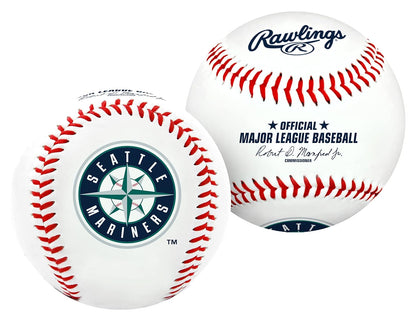 Rawlings Pelota de Béisbol con Logotipo de Equipo MLB - Seattle Mariners