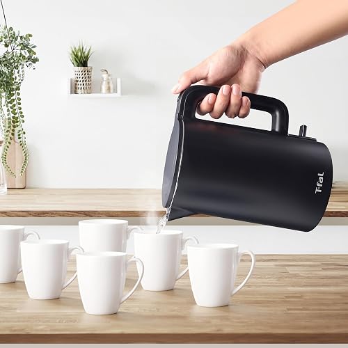 T-fal Hervidor Maxx Eléctrico de 1.5L KO1408U0 | Potencia 1350W, cuerpo seguro al tacto, base 360°, auto-apagado