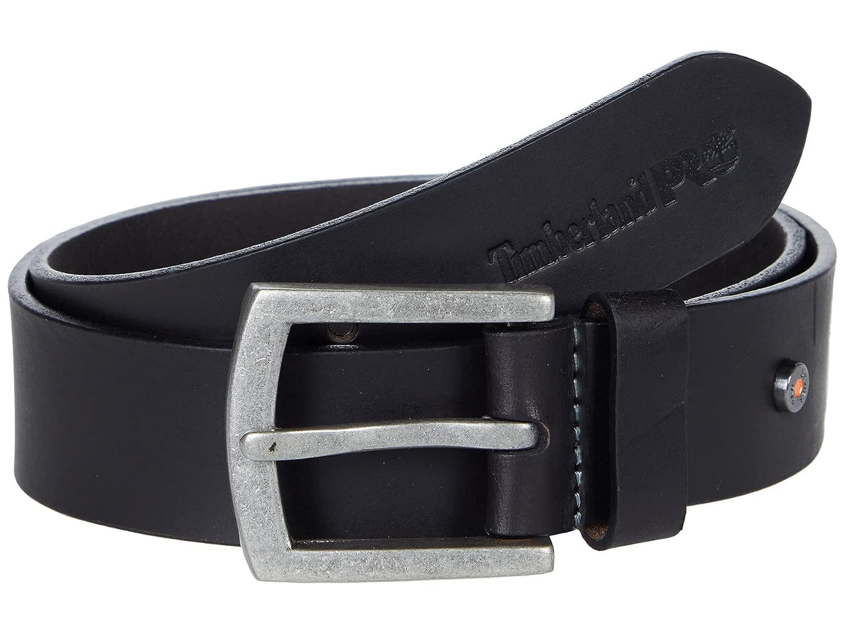Timberland Cinturón de piel para ropa de trabajo de 40 mm Cinturón para Hombre - Negro - Remache - 3-6 Meses