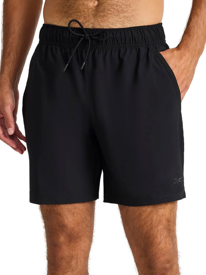 Reebok Pace Training 7” Short Pantalones Cortos Hombre - G - Negro -