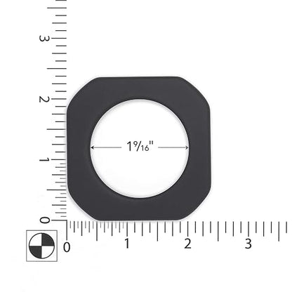 Dritz 1-9/16 Pulgadas Cuadrados, Ojales de Cortina Negros, 1-9/16, 8 Unidades