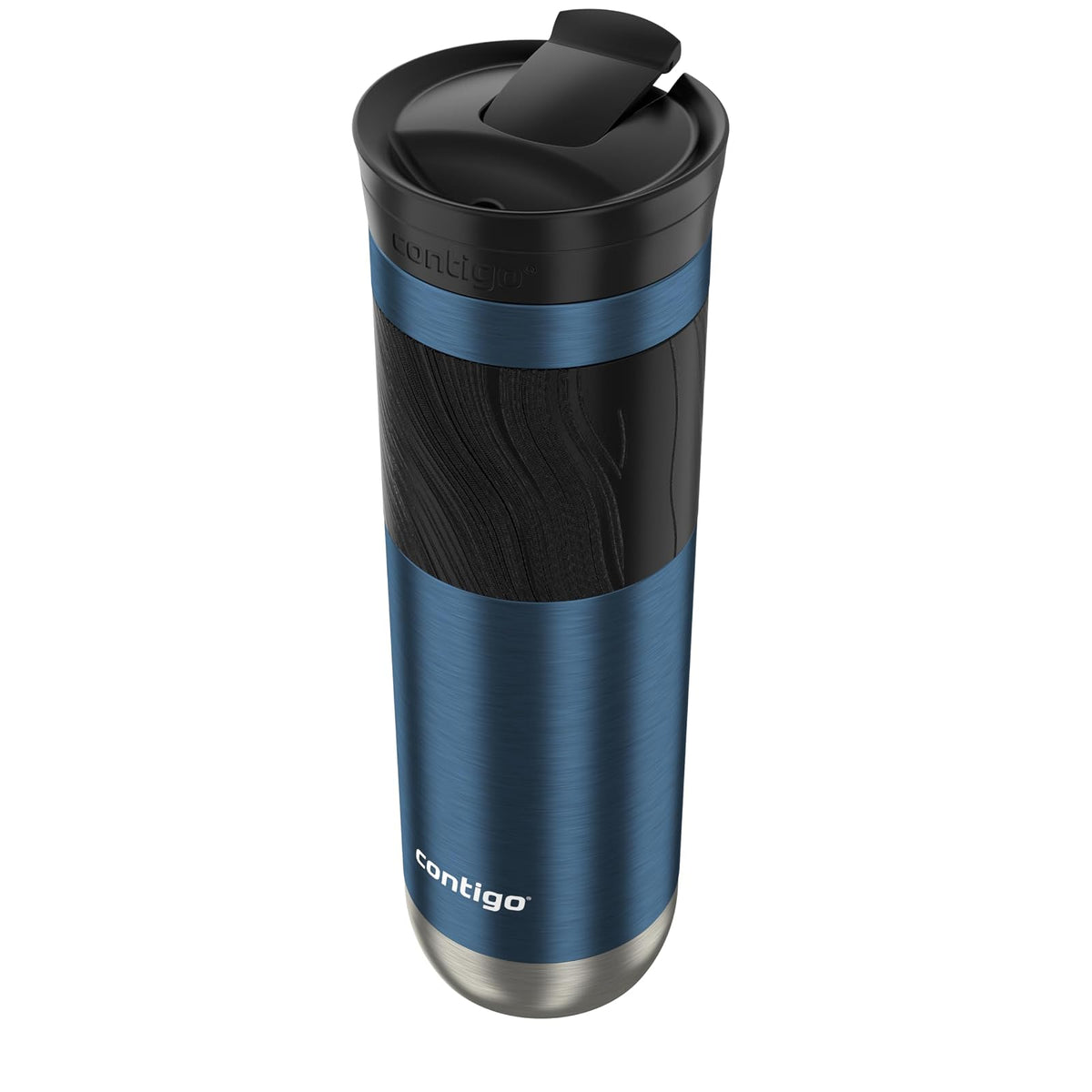 Contigo Vaso Térmico Acero Inoxidable 710 ML Azul Gloss Antiderrames Byron 2.0 Caliente Hasta por 9 Horas Libre de BPA