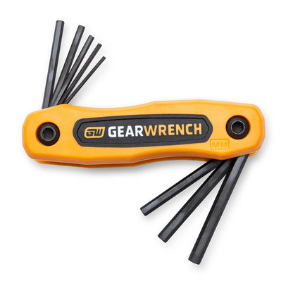 GearWrench 83512 - Juego de 25 llaves Allen plegables SAE/métricas/Torx