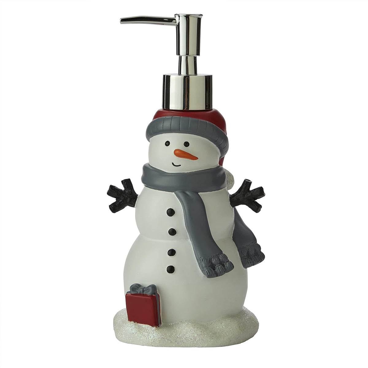 SKL Home - Toalla de baño de muñeco de Nieve para Navidad, Invierno, Regalo, Color Gris - Gris paloma - 8.21x3.46x4.15