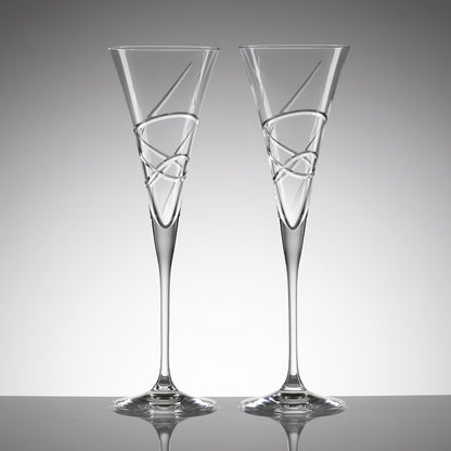 Lenox Adorn Toasting Flute, Clear, Set of 2