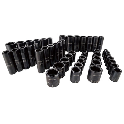 CRAFTSMAN Juego de Dados de Impacto en Pulgadas y Métrico 48 Piezas CMMT16548 - 48 PC 1 - 2" SAE - MM