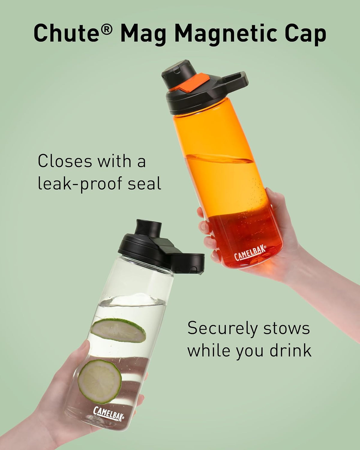 CamelBak Chute mag Water Bottle 32oz, Clear