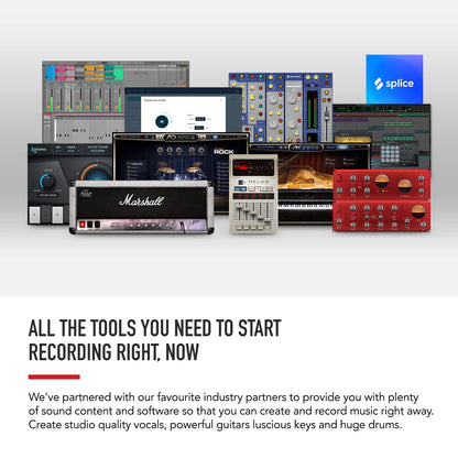 Focusrite Scarlett Solo - Interfaz de audio USB (3ª generación) con herramientas profesionales, Solo (1 Mic Pre), Rojo