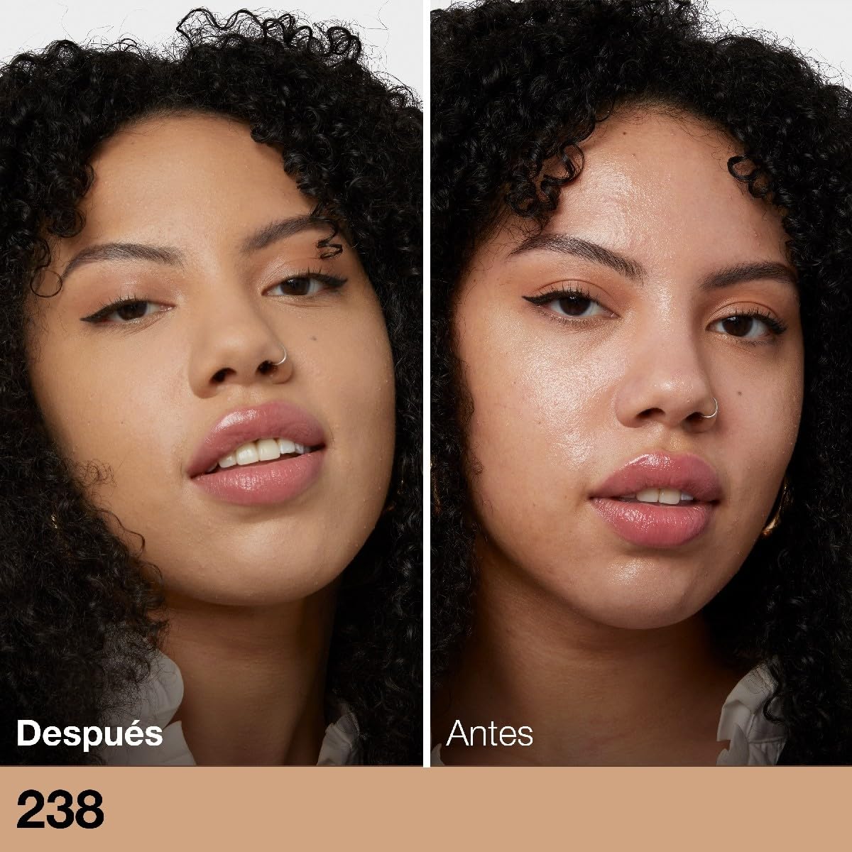 MAYBELLINE Base de Maquillaje Fit Me Matte + Poreless, Rich Tan 238, 30 ml, matifica y controla el brillo, se adapta al tono y la textura de la piel, tiene FPS 22, piel sin poros