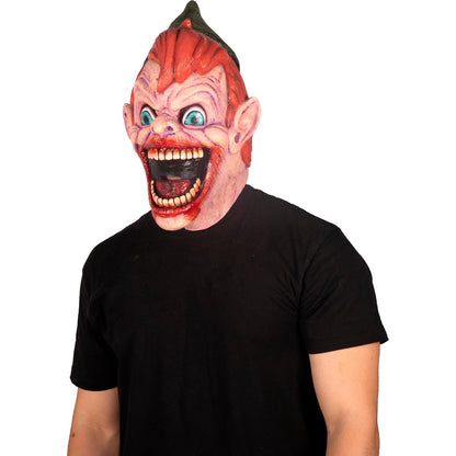 Ghoulish Productions Máscara Creepy Peter – Máscara de Látex con Diseño Caricaturesco y Sonrisa Perturbadora Pintada a Mano – Ideal para Halloween, Cosplay, Disfraces de Terror y Coleccionistas