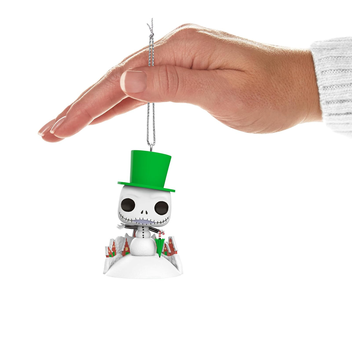 Hallmark - Adorno navideño de Recuerdo 2024, Disney Tim Burton's The Nightmare Before Christmas Jack Skellington Snowman Funko Pop, Regalos para fanáticos de Disney