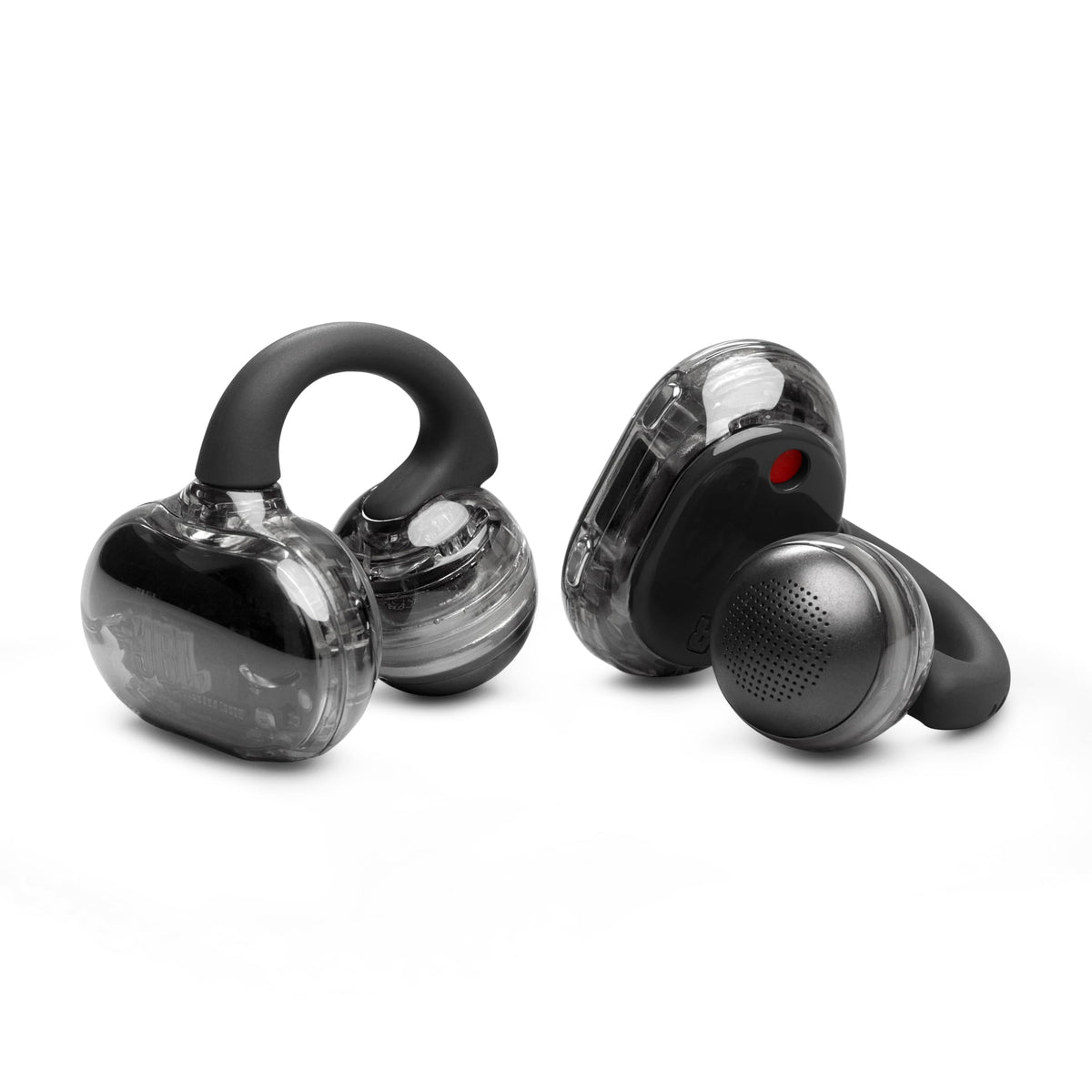 JBL Soundgear Clips - Auriculares inalámbricos de oído abierto, sonido dinámico con refuerzo de graves, comodidad durante todo el día, 4 micrófonos nítidos, llamadas claras 2.0 con algoritmo entrenado