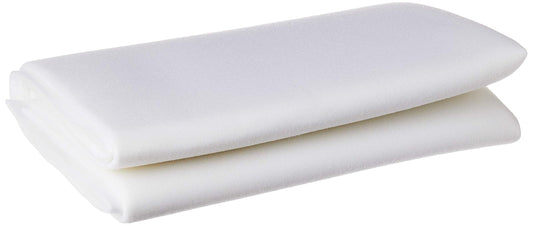 Deep Red Stamps Soft and Stable Fabric, 36 by 58-Inch, White