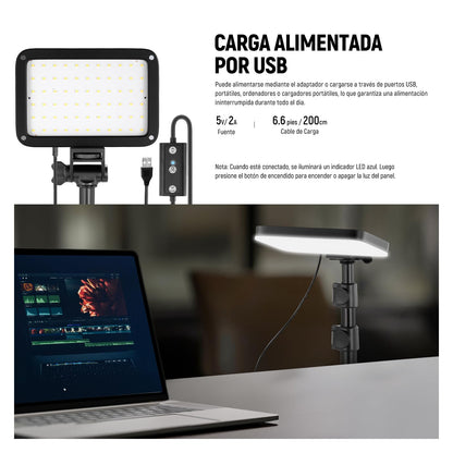 NEEWER Básico Panel Luz Vídeo LED Kit, Paquete de 3 Bicolor Estudio Luz Portátil con Soporte para Trípode y Filtros, 3200K~5600K CRI 95 750lux para Fotografía, Grabación, Transmisión en Vivo, BP66