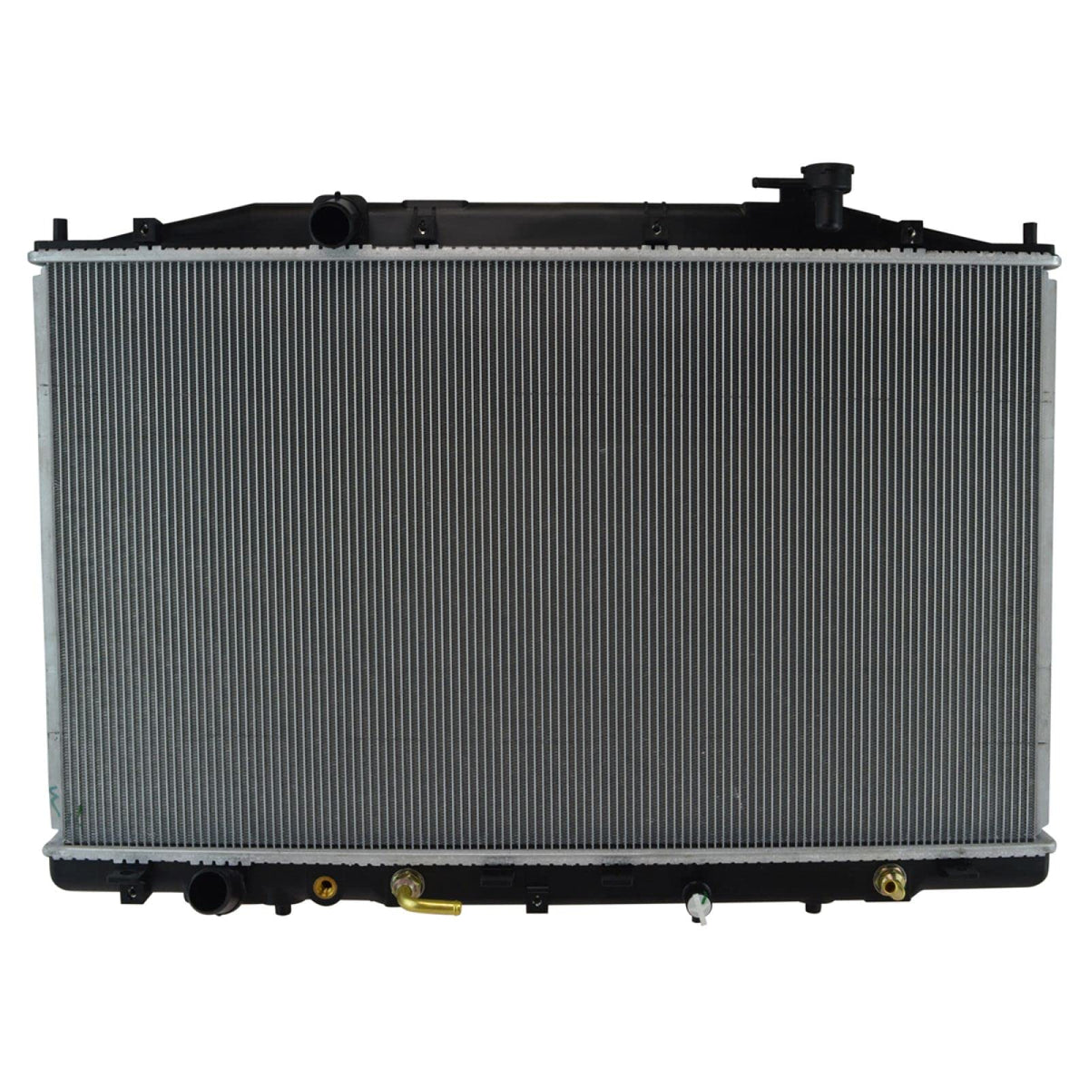 TRQ - Conjunto de radiador con núcleo de aluminio compatible con Honda Odyssey CU13208 HO3010227 11-17