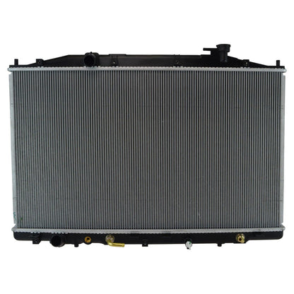 TRQ - Conjunto de radiador con núcleo de aluminio compatible con Honda Odyssey CU13208 HO3010227 11-17