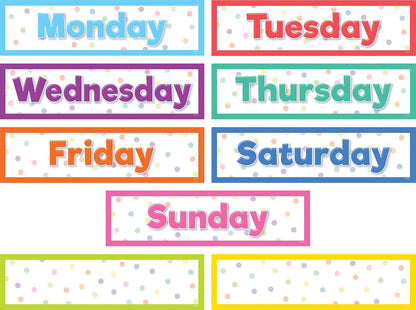 Teacher Created Resources coloridos días magnéticos de la semana