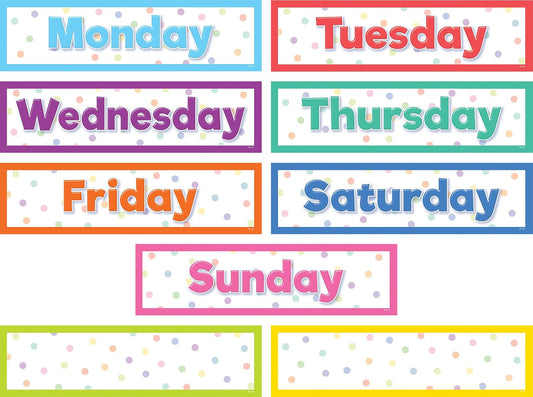 Teacher Created Resources coloridos días magnéticos de la semana