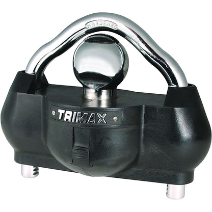 Trimax UMAX100 Premium Universal 'Solid Hardened Steel' Trailer Lock (fits All couplers)