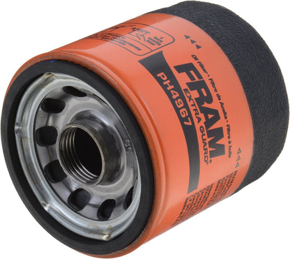 FRAM PH4967 Extra Guard Filtro de Aceite de Motor Giratorio de Cambio de 10K Millas, Negro, Paquete de 1