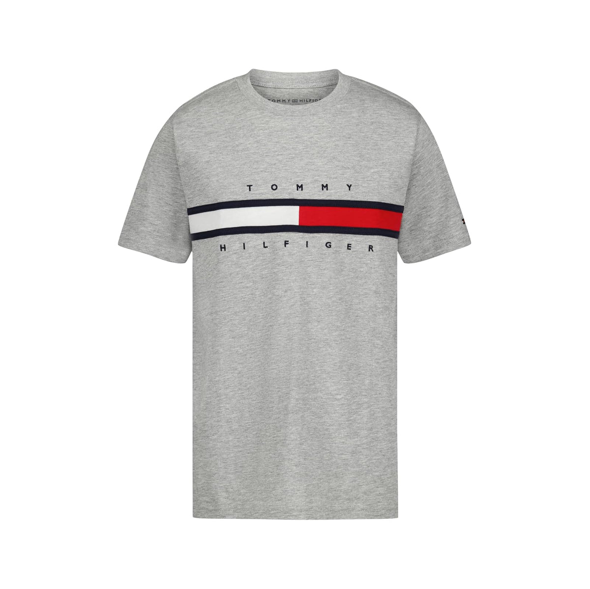 Tommy Hilfiger Playera de Manga Corta con Cuello Redondo para niño