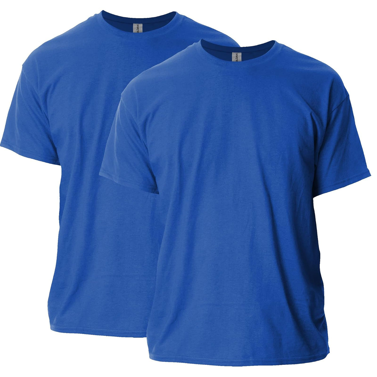Gildan Playera Ultra Cotton G2000 Multipack para Hombre, Ajuste Clásico - Royal (paquete de 2) - CH