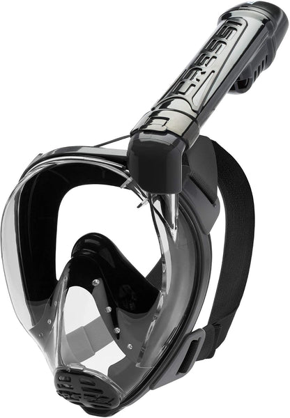Cressi Máscara Full Face Baron Snorkeling Buceo Negro/Negro Talla M/L