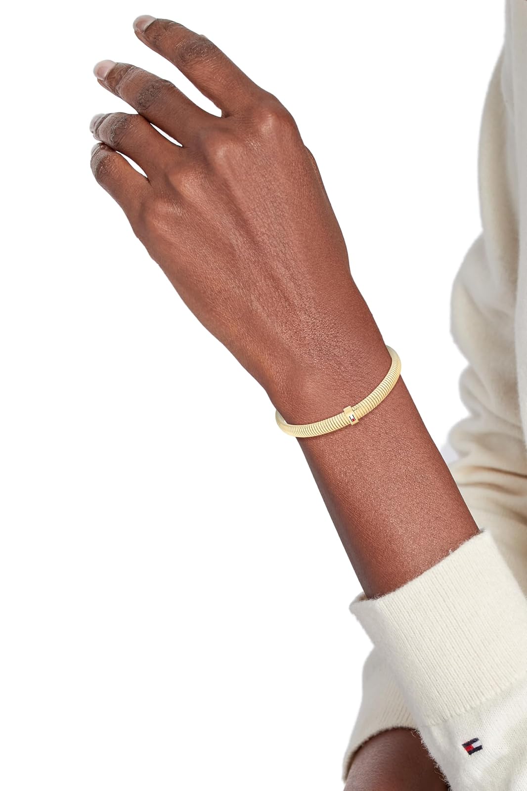 Joyería Tommy Hilfiger para mujer - Pulsera elástica – Diseño apilable – Acero inoxidable – Fácil de poner – Accesorio de moda, regalo para él