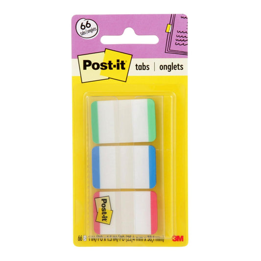 POST-IT 3M Adhesivas Reposicionables Colores Varios 66 hojas | Para resaltar información, Marca páginas, Adhesión firme, Sin residuos, Tamaño 2.5 cm x 3.8cm, 3 Pads