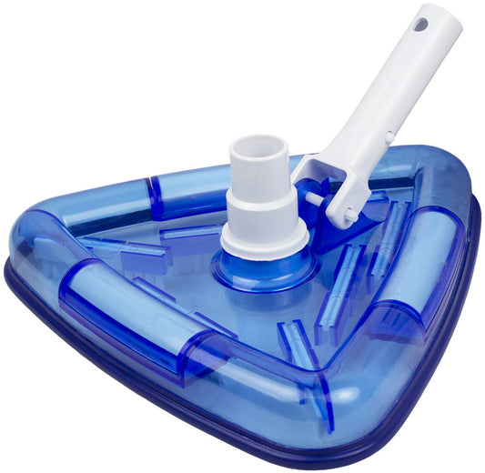 Poolmaster Aspiradora para Piscina con Revestimiento de Vinilo Triangular Transparente 27514, Color Azul