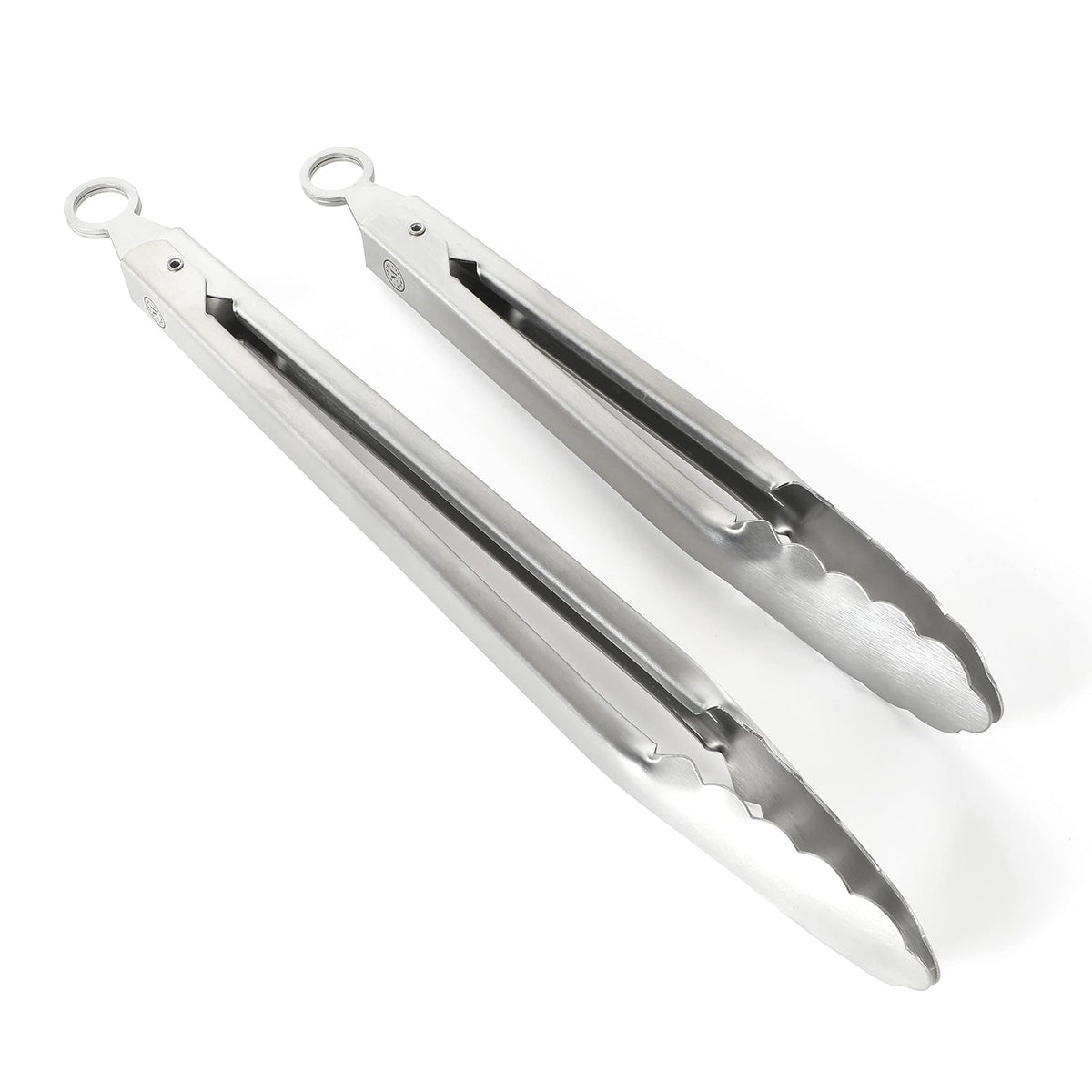 Martha Stewart Richburn - Juego de 2 pinzas (12 y 9 pulgadas), acero inoxidable