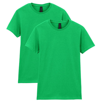 Gildan Softstyle - Camiseta de algodón Estilo G64000L, 2 Unidades Camiseta para Mujer