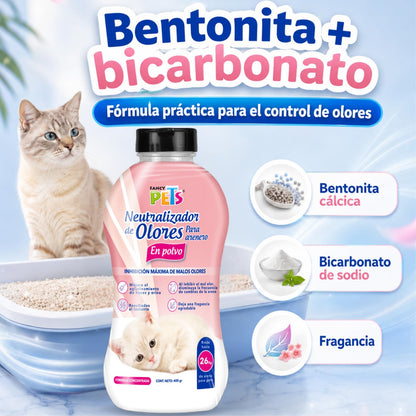 Fancy Pets Neutralizador de Olores en Polvo para Arenero para Gato 400g