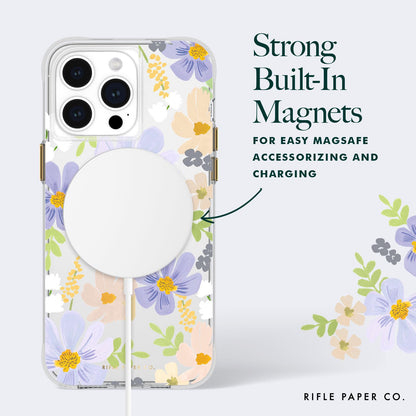 Rifle Paper Co. Funda para iPhone 15 Pro Max [compatible con MagSafe] [protección contra caídas de 12 pies] Bonita funda para iPhone de 6.7 pulgadas con patrón floral, tecnología antiarañazos,