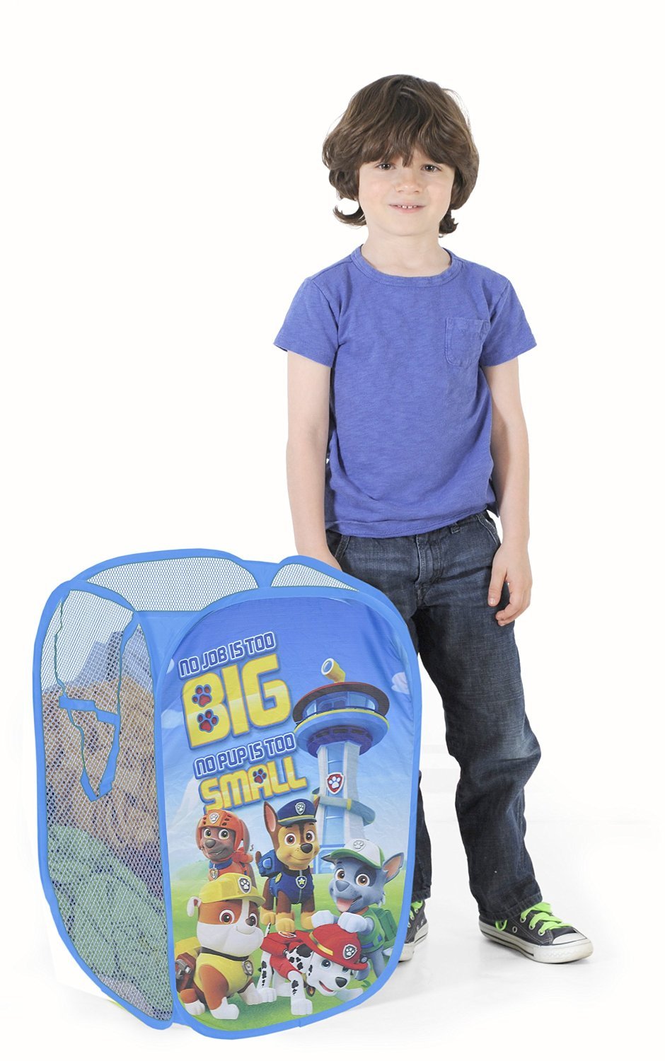 Nickelodeon Blues Clues - Cesta desplegable con asas de transporte duraderas, 21 pulgadas de alto x 13.5 pulgadas de ancho x 13.5 pulgadas de largo - Patrulla Can