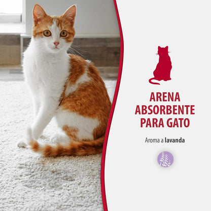 Nature's Miracle Arena para Gato Absorbente 99% sin Polvo Aroma Lavanda 2kg