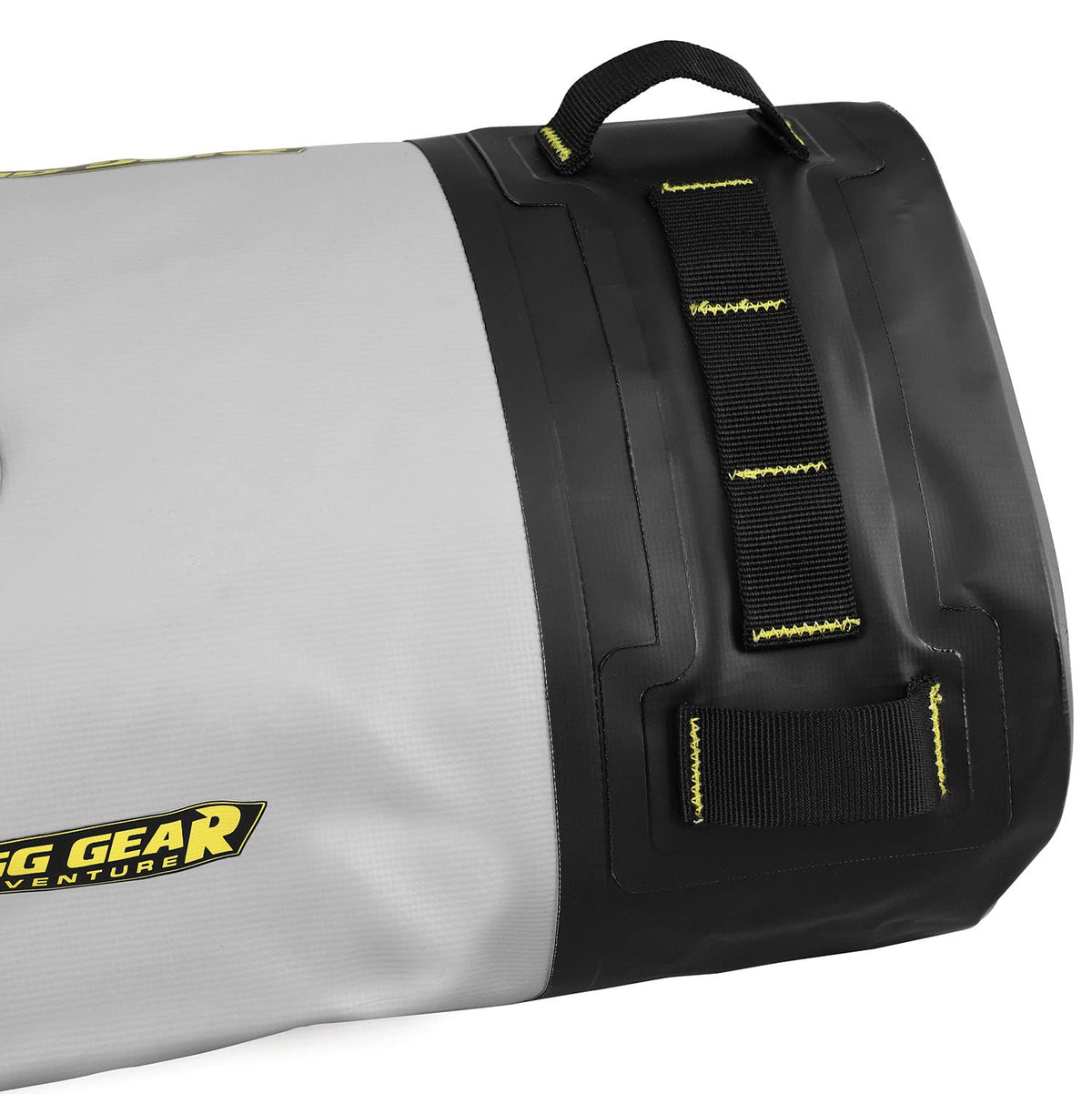Nelson-Rigg Hurricane - Bolsa impermeable para rollo seco de 10 L, tapa enrollable, incluye correas para fijar al vehículo, válvula de purga de aire negro/gris