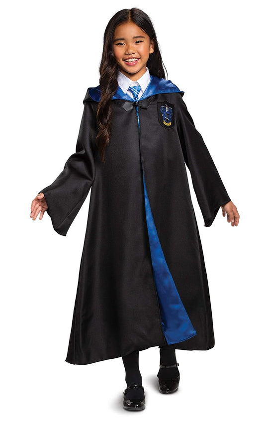 Disguise Harry Potter Ravenclaw - Bata de lujo para niños, negro y azul, talla M (7-8)